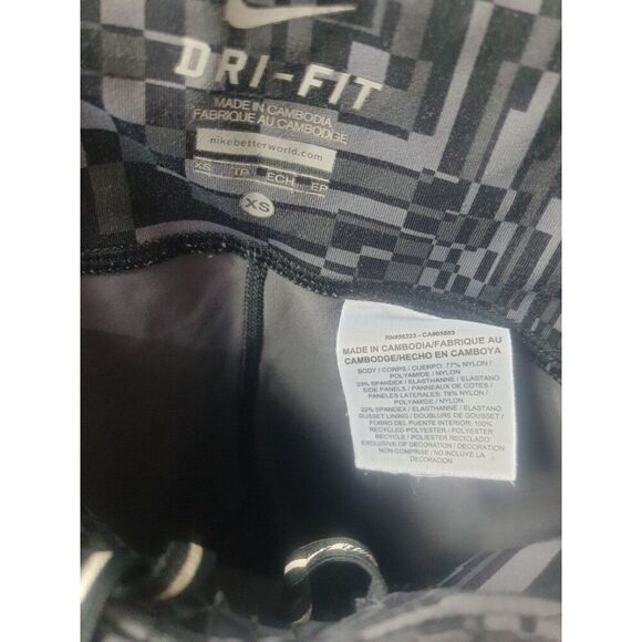 Nike Power Epic Lux Flash Cropped Leggings Dri-Fit Patterned Womens Capri XS - Picture 4 of 5